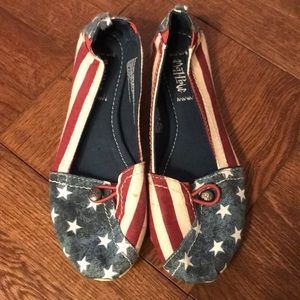 American Flag Slip-On Shoes